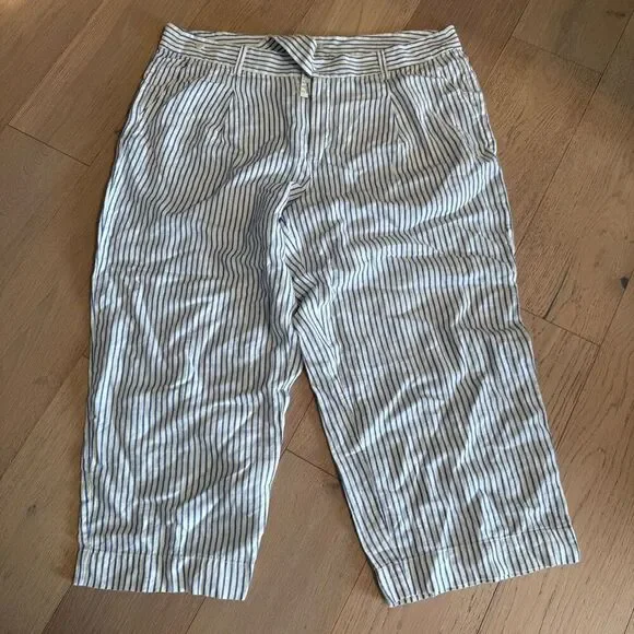 Madewell striped wide leg Harlow pants size 22W m12 - Picture 2 of 5